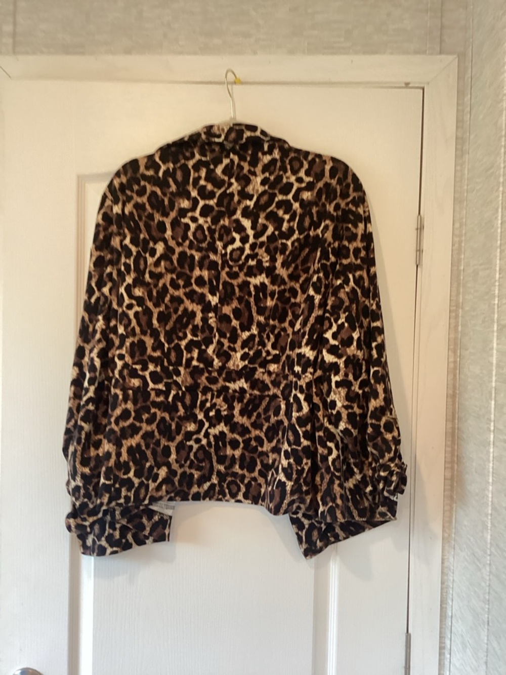 Cato Leopard Print Open-Front Blazer in Brown and Black 26/28W EUC - Picture 3 of 3